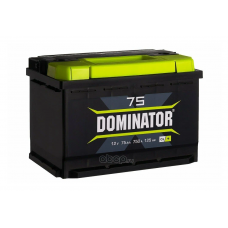 Аккумулятор Dominator 75 А прям. пол. 
