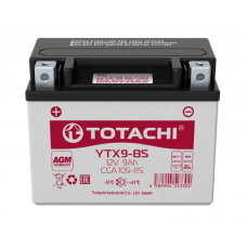 Аккумулятор TOTACHI 12v/9Ач Мото YTX9-BS AGM