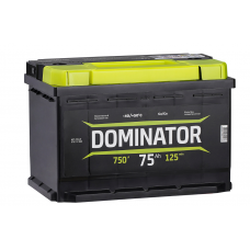 Аккумулятор Dominator 75 А обрат. пол.