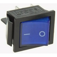 Выключатель (переключатель) с посветкой В-502 4с 12В синий