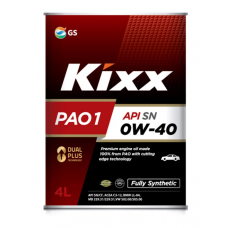 Масло  KIXX   PAO 1 0w40  SN, A3/B4, C3  синтетика 4л