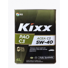 Масло  KIXX   PAO 5w40  C3, SN/CF синтетика 4л