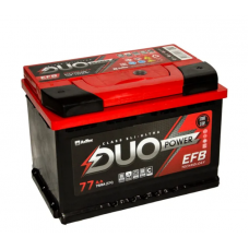 Аккумулятор DUO POWER EFB 77 А прям. поляр