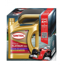 SINTEC Платинум  7000  5w30  GF-6A синтетика 4л+1л АКЦИЯ (мотор.масло)