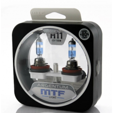 Лампа MTF H7 12в 55w  Argentum +80% 4000К 2шт компл