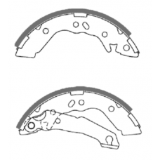 .1008 Колодки тормоз. барабан. Allied Nippon  Хюндай