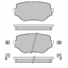 .Колодки тормоз. дисков. SCT SP-346  (3475)