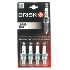 Свеча BRISK Супер  LR15YC-1 ВАЗ 8-клап. инжек,иномарки 0086 (замен 1315) блист 4шт