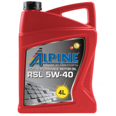 ALPINE  RSL  5w40  A3/B4, SN нс-синтетика 4л (мотор.масло)