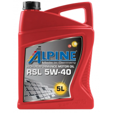 ALPINE  RSL  5w40  A3/B4, SN нс-синтетика 5л (мотор.масло)