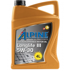 ALPINE  Longlife III  5w30  C3, 504/507 нс-синтетика 4л (мотор.масло)