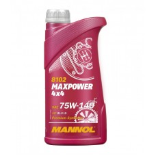 8102 MANNOL Maxpower 4x4 75w140 GL-5 синтетика 1л (трансм.масло)