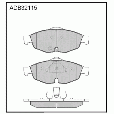 .32115 Колодки передн  Allied Nippon Сайбер  (замен. 80024)