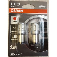 Лампа-светодиод OSRAM P27/7W 12в красная 3547R-02B  2шт