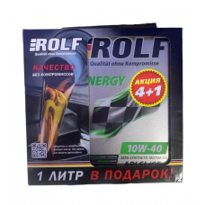 ROLF Energy 10w40 A3/B4, SL/CF полусинтетика 4л+1л АКЦИЯ (мотор.масло)=