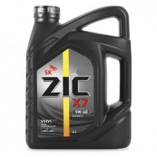 Масло ZIC X7  5w40 бензин синтетика 4л