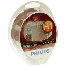 Лампа PHILIPS H1 12в 55w+60% Vision Plus 2шт компл