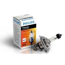 Лампа PHILIPS H4 12в 60/55w+30% Premium 1шт