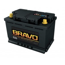 Аккумулятор Bravo  74 А обрат. поляр