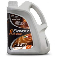 G-ENERGY  Synthetic Active  5w30 A3/B4 синтетика 5л (масло мотор)