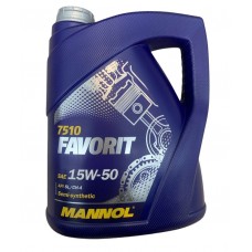 7510 MANNOL  Favorit 15w50 SL/CF-4 полусинтетика 5л (мотор.масло)