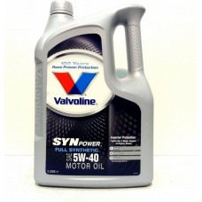 VALVOLINE  Synpower  5w40 A3/B4, SN/CF  синтетика 5л (мотор.масло)